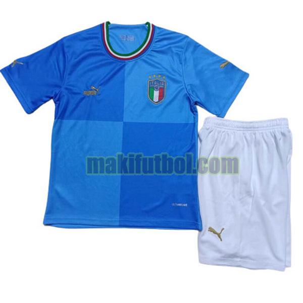 camisetas italia niño 2022 2023 primera azul
