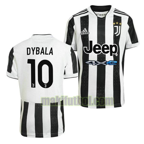 camisetas juventus 2021 2022 primera paulo dybala 10 negro blanco