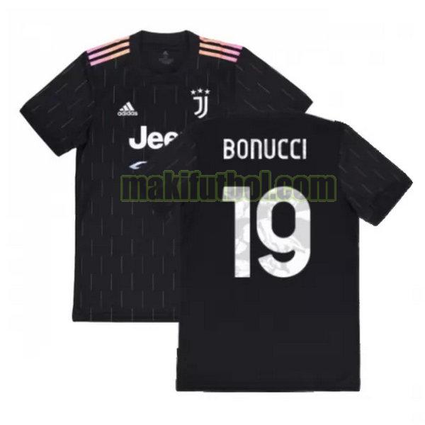 camisetas juventus 2021 2022 segunda bonucci 19 negro