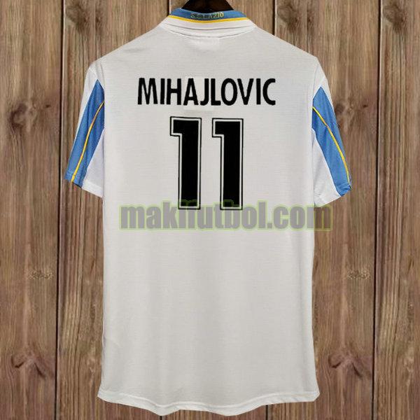 camisetas lazio 1999-2000 segunda mihajlovic 11 blanco