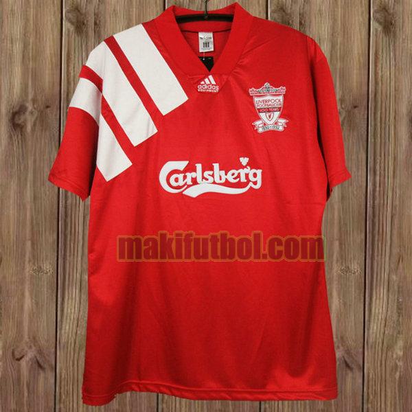 camisetas liverpool 1992-1993 primera rojo