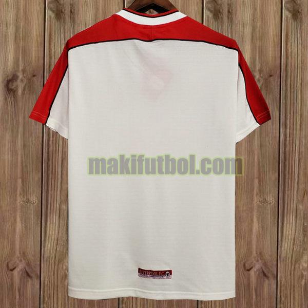 camisetas liverpool 1998-2000 segunda blanco