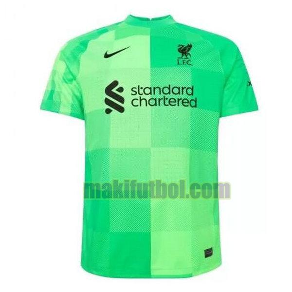 camisetas liverpool 2021 2022 portero tailandia verde