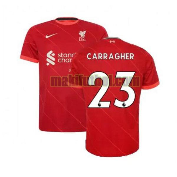 camisetas liverpool 2021 2022 primera carragher 23 rojo