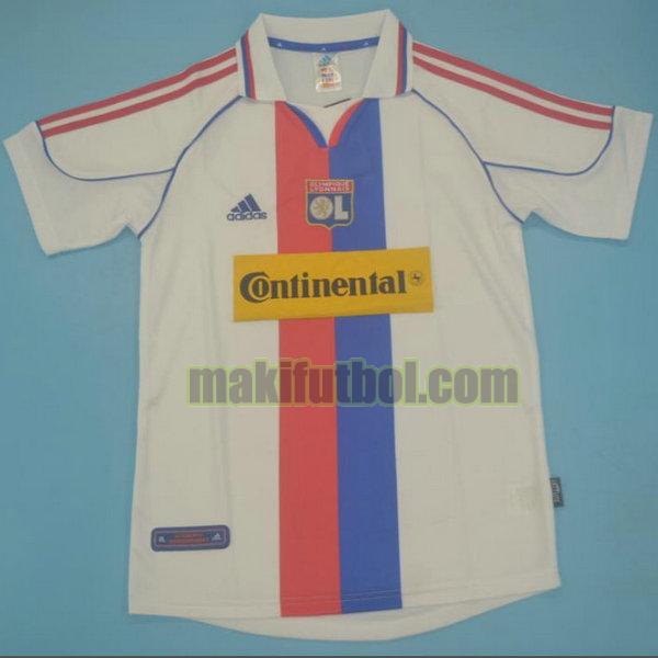 camisetas lyon 2000-2001 primera blanco