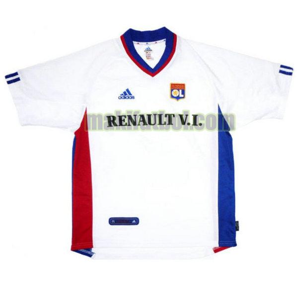 camisetas lyon 2001-2002 primera blanco