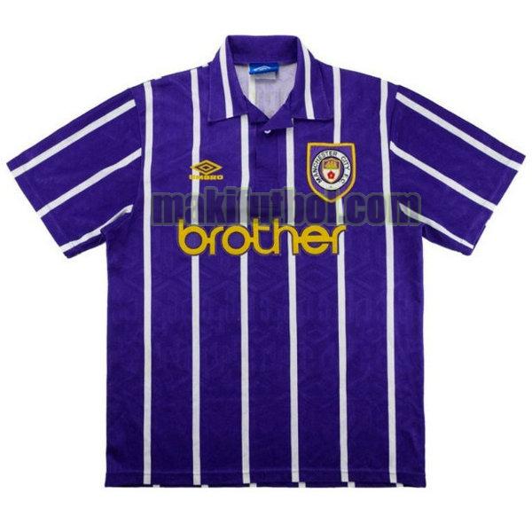 camisetas manchester city 1992-1994 segunda púrpura