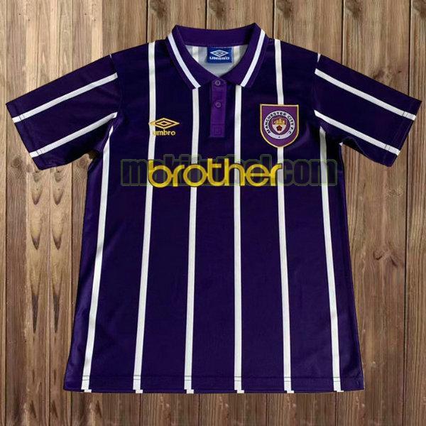 camisetas manchester city 1992-1994 segunda púrpura