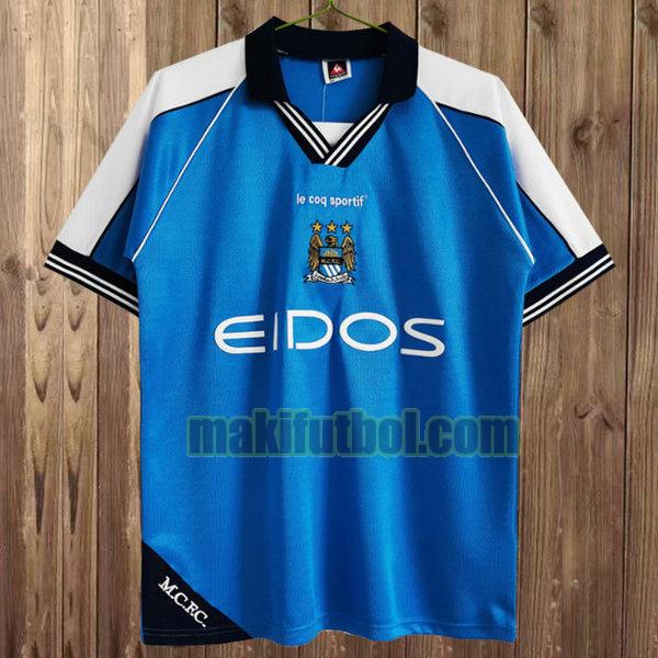camisetas manchester city 1999-2001 primera azul