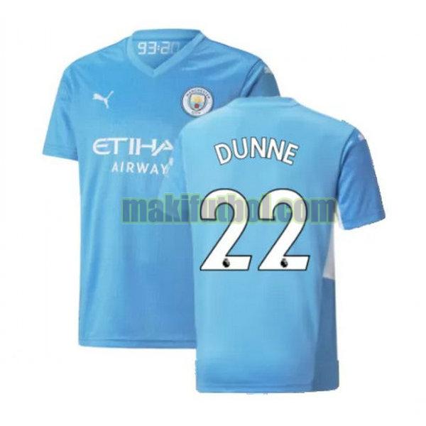 camisetas manchester city 2021 2022 primera dunne 22 azul