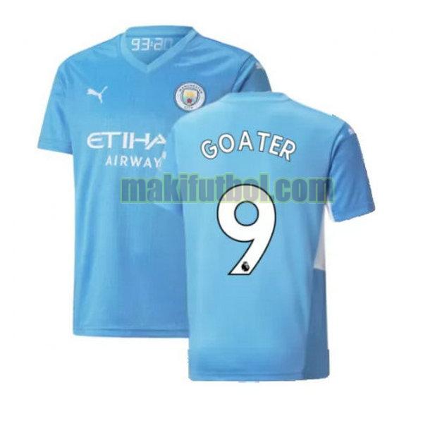 camisetas manchester city 2021 2022 primera goater 9 azul