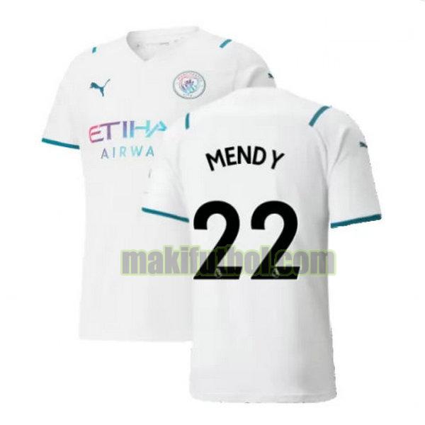 camisetas manchester city 2021 2022 segunda mendy 22 blanco