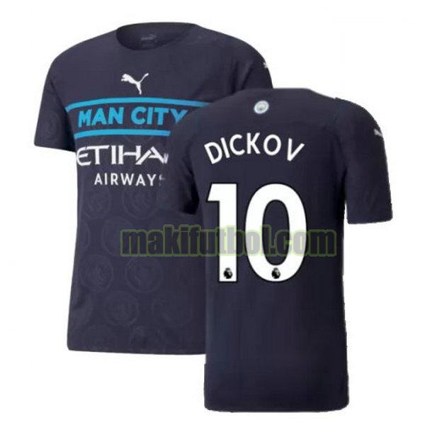 camisetas manchester city 2021 2022 tercera dickov 10 negro