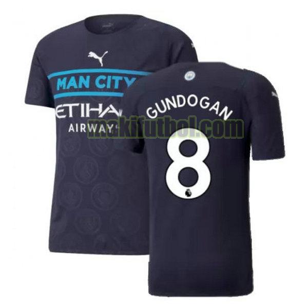 camisetas manchester city 2021 2022 tercera gundogan 8 negro
