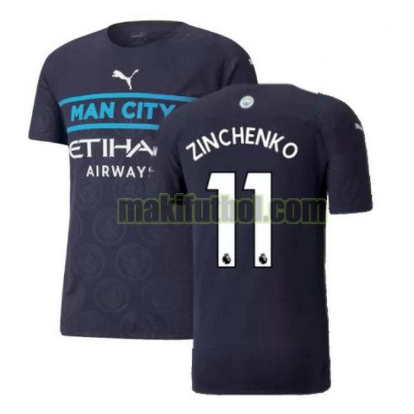 camisetas manchester city 2021 2022 tercera zinchenko 11 negro