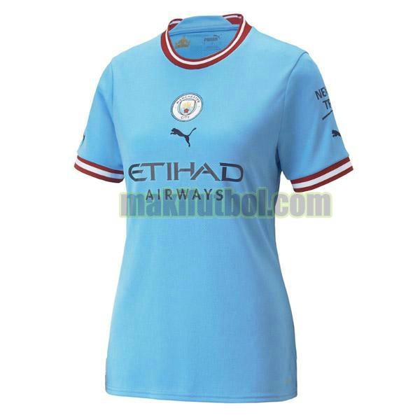 camisetas manchester city mujer 2022 2023 primera azul