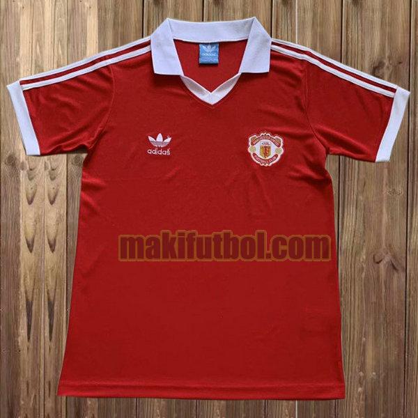 camisetas manchester united 1980-1982 primera rojo