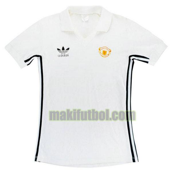 camisetas manchester united 1980-1982 segunda blanco