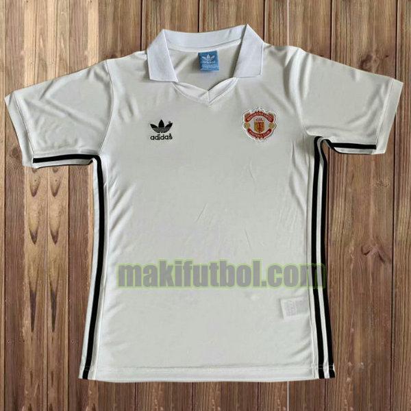 camisetas manchester united 1980-1982 segunda blanco
