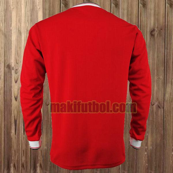 camisetas manchester united 1982-1983 primera ml rojo