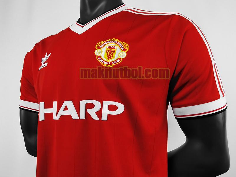 camisetas manchester united 1984 primera player rojo