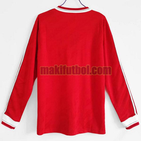camisetas manchester united 1986-1988 primera ml rojo