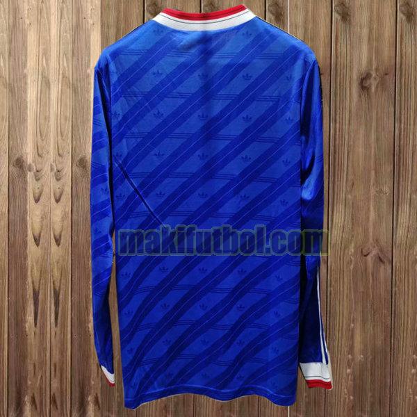 camisetas manchester united 1986-1988 tercera ml azul