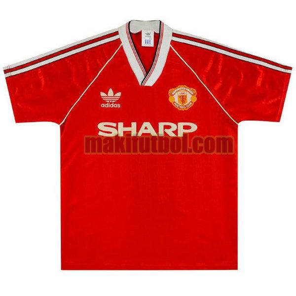 camisetas manchester united 1988-1990 primera rojo