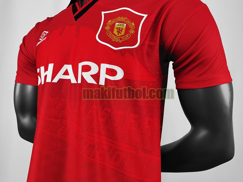 camisetas manchester united 1994 1996 primera player rojo