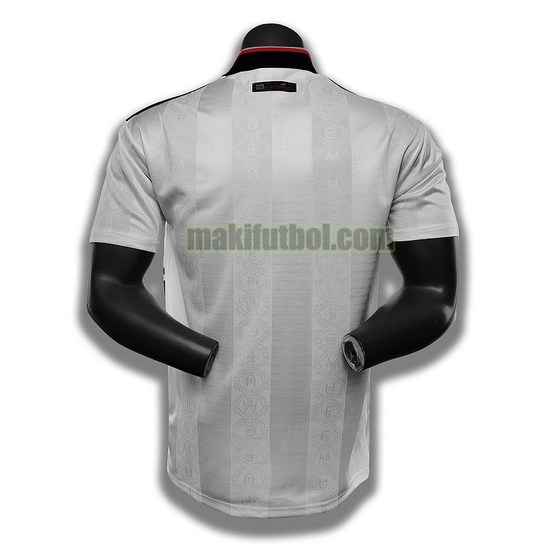 camisetas manchester united 1999 segunda player blanco