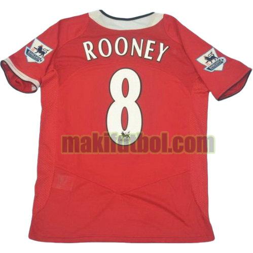camisetas manchester united 2006-2007 primera rooney 8
