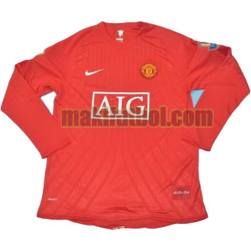 camisetas manchester united 2007-2008 primera ml