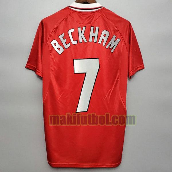 camisetas manchester united 2019-2020 primera beckham 7 rojo