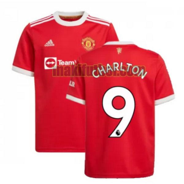 camisetas manchester united 2021 2022 primera charlton 9 rojo