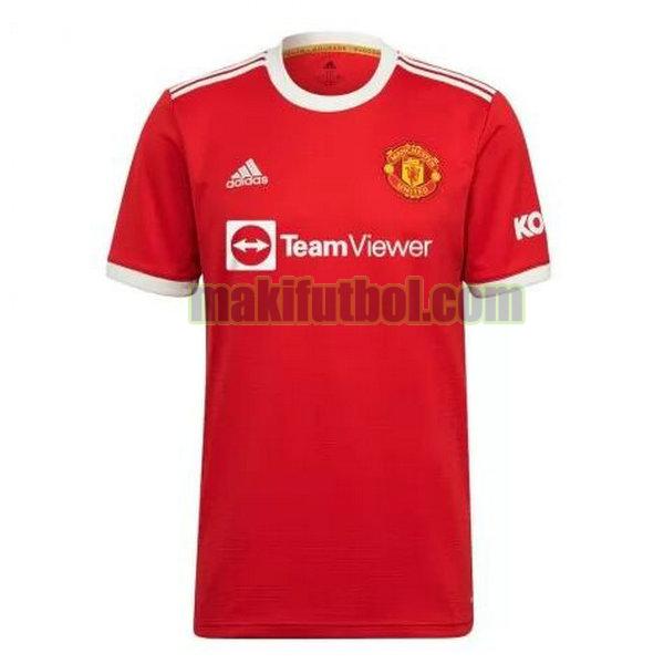 camisetas manchester united 2021 2022 primera equipacion rojo