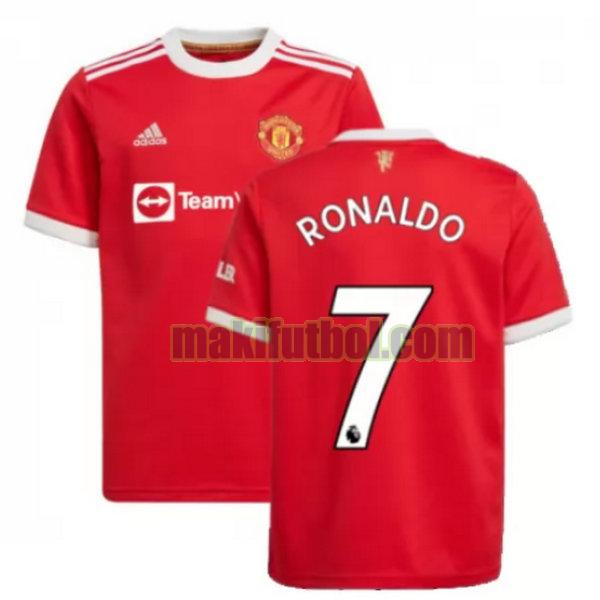 camisetas manchester united 2021 2022 primera ronaldo 7 rojo