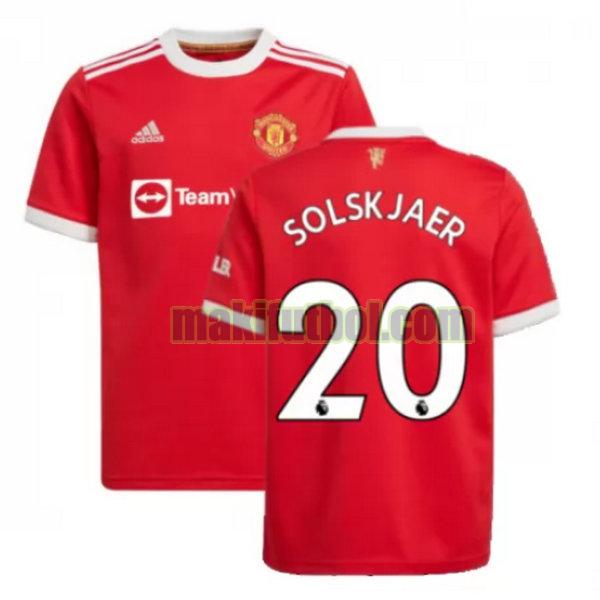 camisetas manchester united 2021 2022 primera solskjaer 20 rojo
