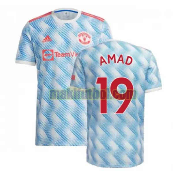 camisetas manchester united 2021 2022 segunda amad 19 azul
