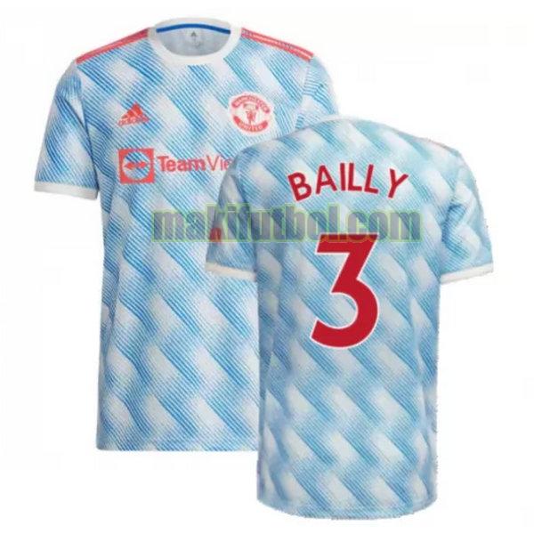 camisetas manchester united 2021 2022 segunda bailly 3 azul