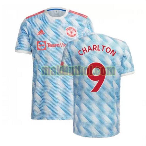 camisetas manchester united 2021 2022 segunda charlton 9 azul