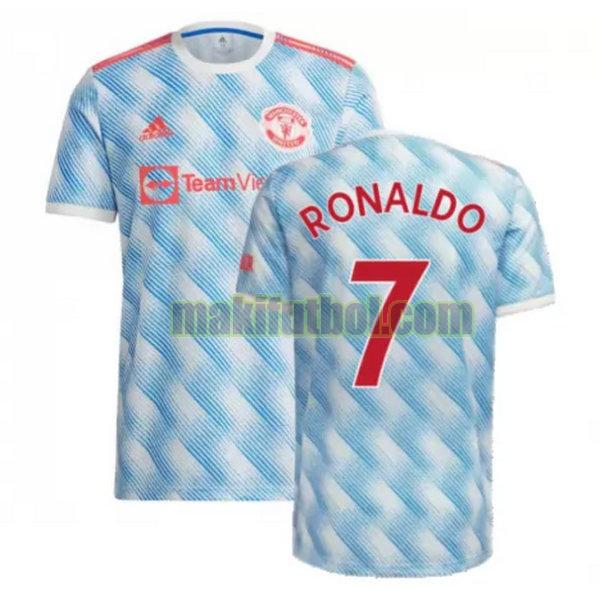 camisetas manchester united 2021 2022 segunda ronaldo 7 azul