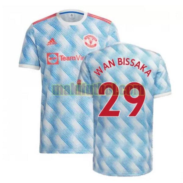 camisetas manchester united 2021 2022 segunda wan bissaka 29 azul