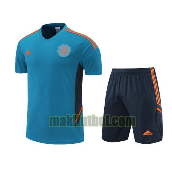 camisetas manchester united 2022 2023 training conjunto azul