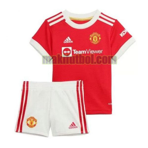 camisetas manchester united niño 2021 2022 primera rojo