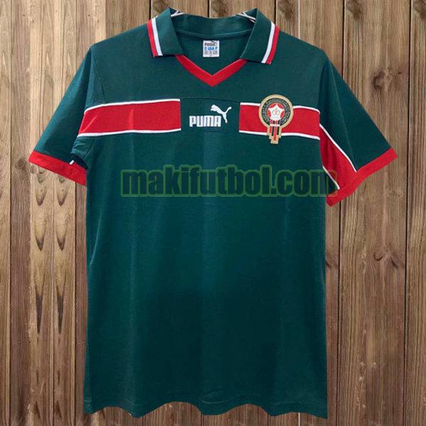 camisetas marruecos 1998 primera verde