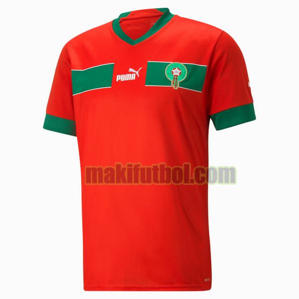 camisetas marruecos 2022 2023 primera tailandia rojo