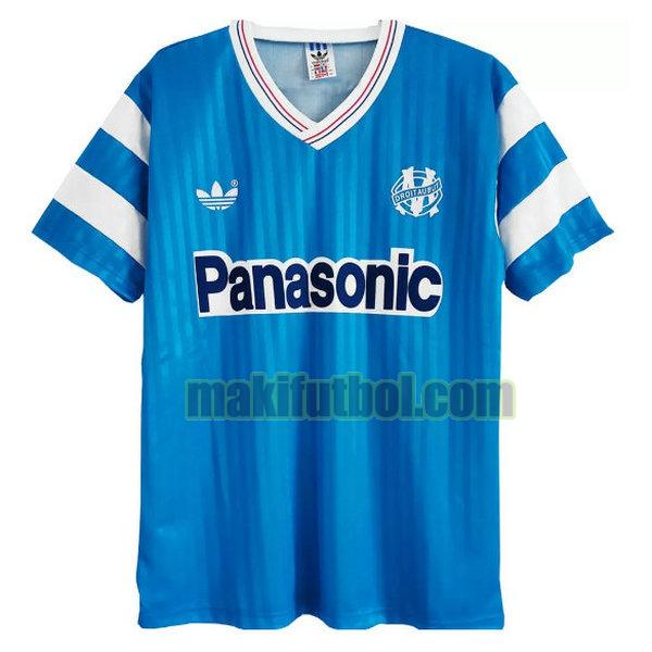 camisetas marsella 1990-1991 segunda azul