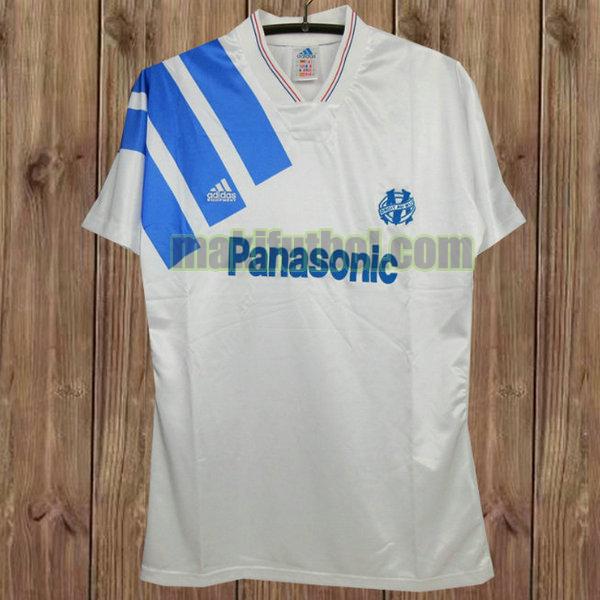 camisetas marsella 1991-1992 primera blanco