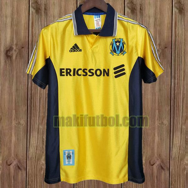 camisetas marsella 1998-1999 tercera amarillo