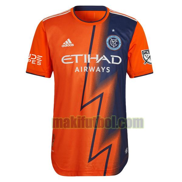 camisetas new york city fc 2022 2023 segunda tailandia naranja